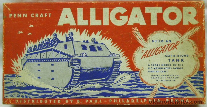 Model Products Co 1/32 Penn Craft Alligator Amphibious Tank (LVT), 100 plastic model kit